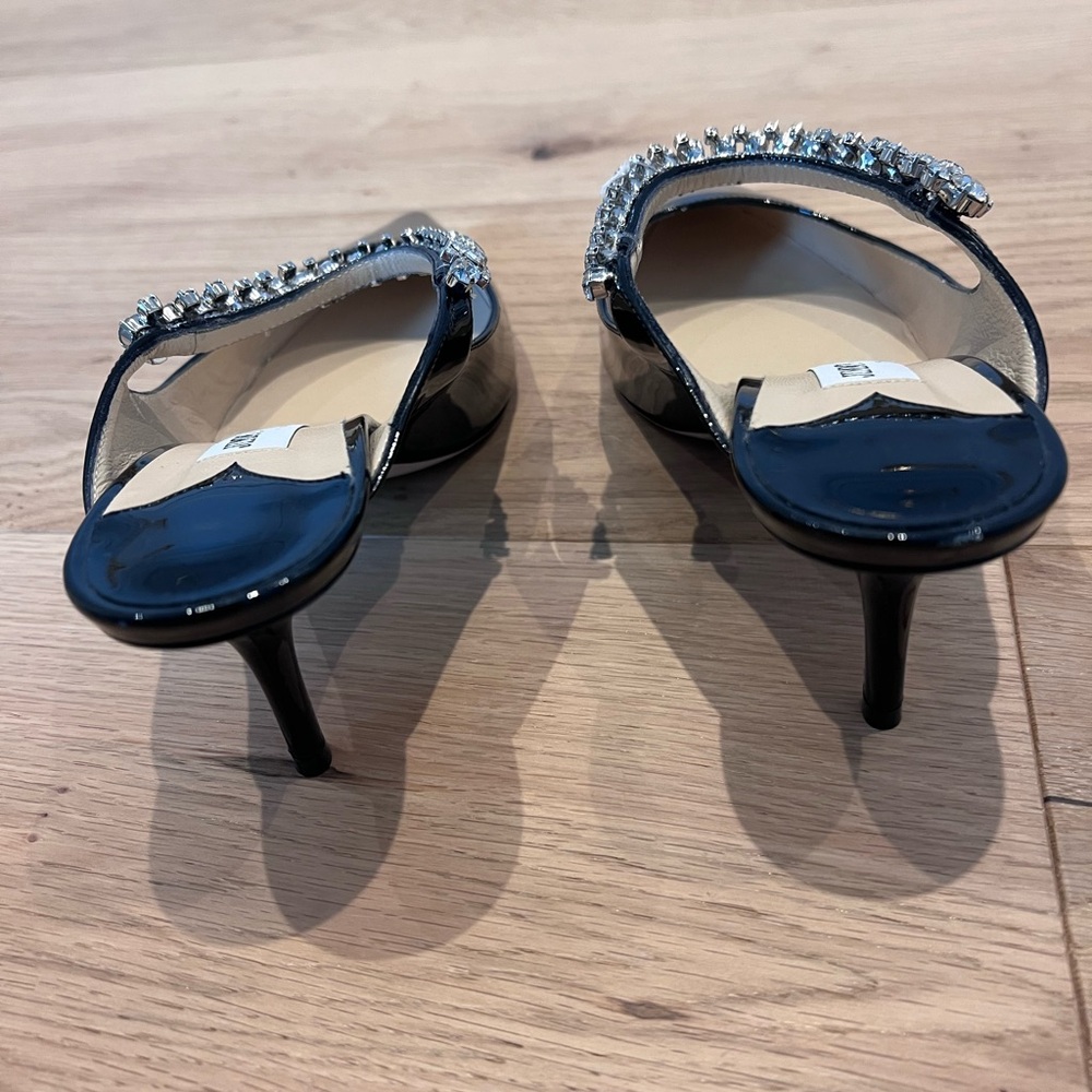 Jimmy Choo Bing 65 Black Patent Women's Heels - Picture 3 of 6